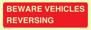 BEWARE VEHICLES REVERSING